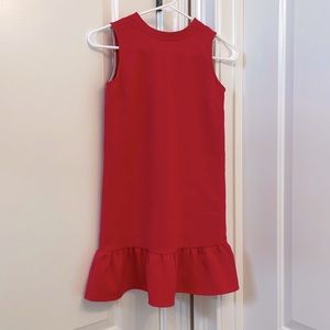Vineyard Vine Ruffled Shift Dress, Red, Medium